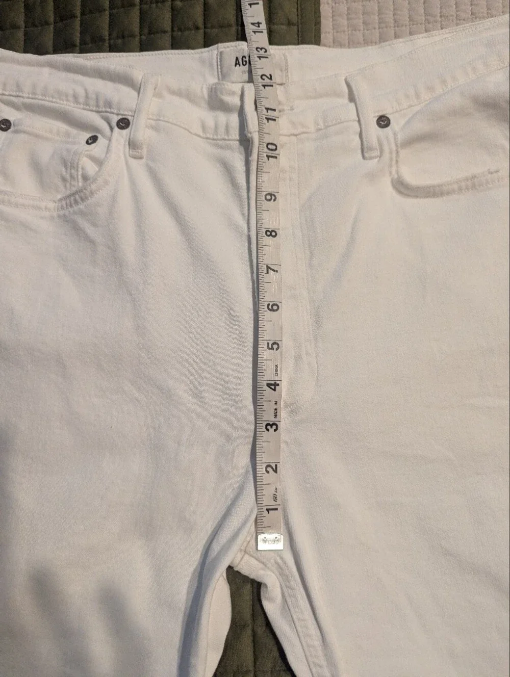 AGOLDE Riley Straight Crop  Denim Jeans In Whip High Waisted Size 32